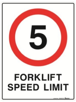 5 FORKLIFT SPEED LIMIT