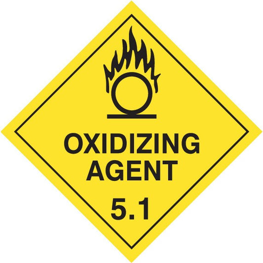 OXIDIZING AGENT HAZCHEM PLACARD