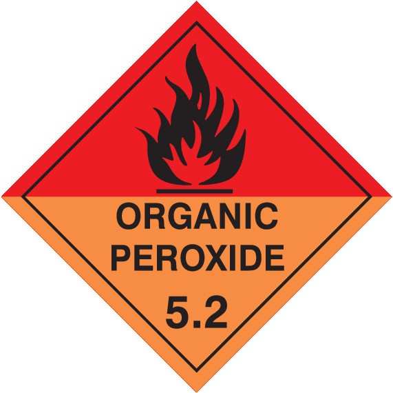 ORGANIC PEROXIDE HAZCHEM PLACARD