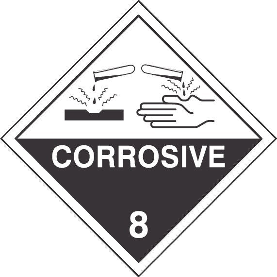 CORROSIVE HAZCHEM PLACARD