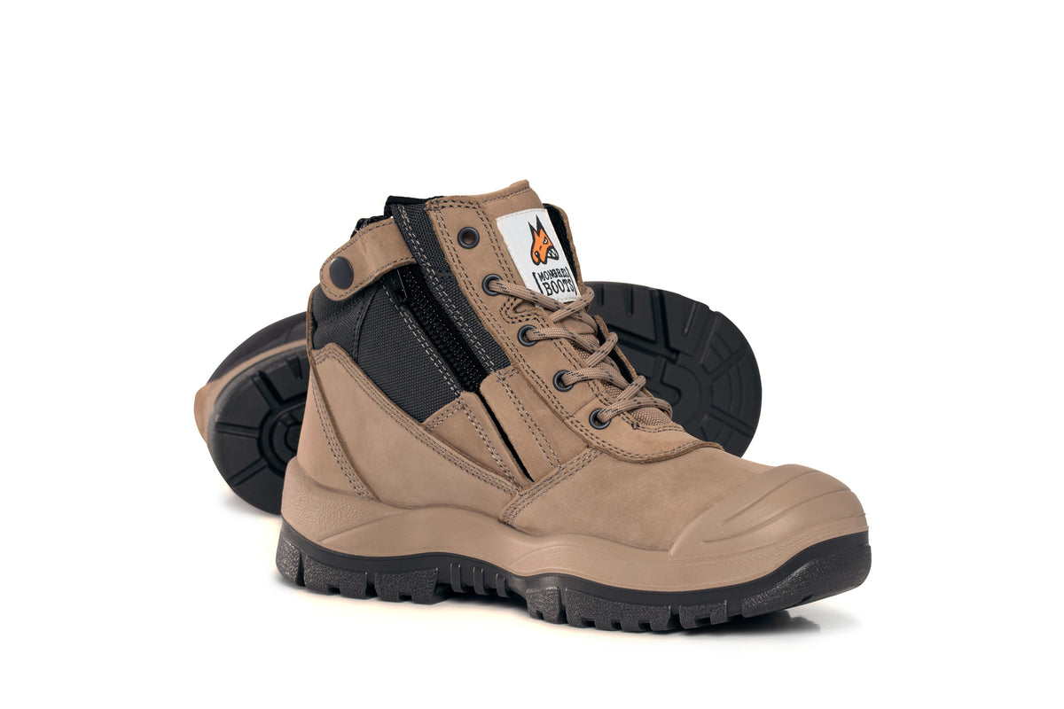 MONGREL STONE ZIPSIDER BOOT W/ SCUFF CAP 2019
