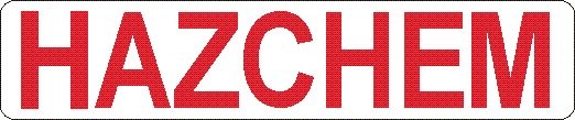 HAZCHEM PLACARD