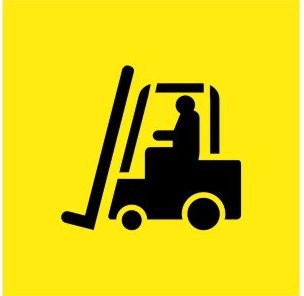 FORKLIFT PICTO STENCIL 450 X 450