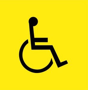 DISABILITY PICTO STENCIL 450 X 450