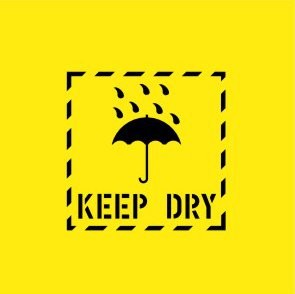 KEEP DRY WITH PICTO STENCIL 300 X 300