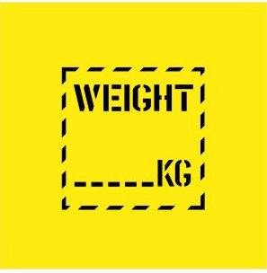 WEIGHT.....KG STENCIL 300 X 300