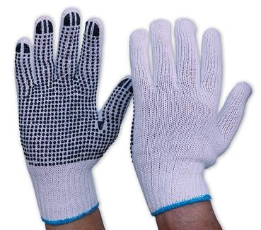 PROCHOICE MENS KNITTED GLOVES PVC DOTS