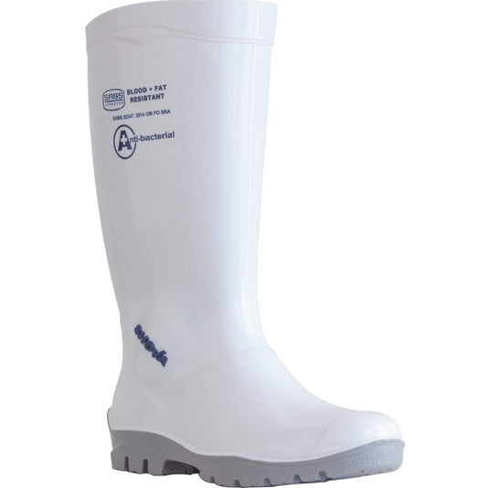 SHOVA ANTIBACTERIAL GUMBOOTS - WHITE - size 9