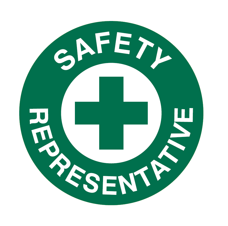 HARD HAT SAFETY REPRESENTATIVE ADHESIVE DISC 50MM - PACK OF 5