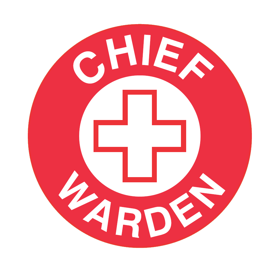 HARD HAT CHIEF WARDEN ADHESIVE DISC 50MM - PACK OF 5