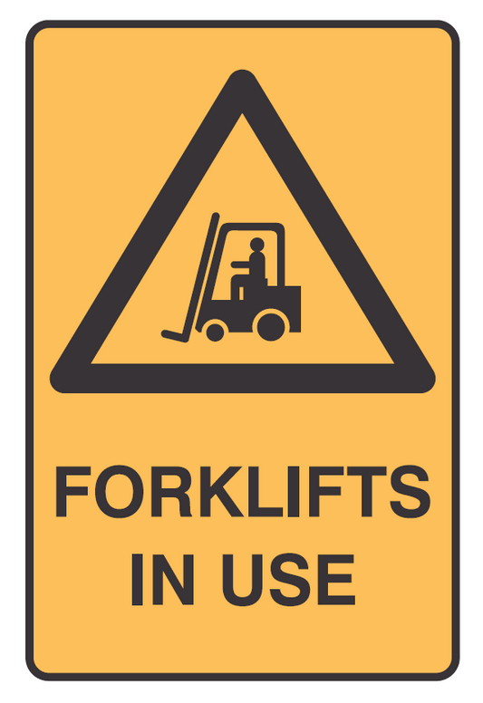 FORKLIFTS IN USE WITH PICTO