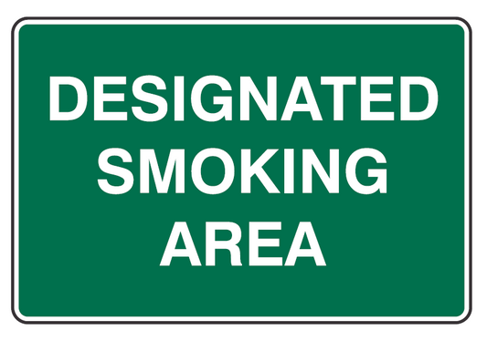 DESIGNATED SMOKING AREA 300 X 225