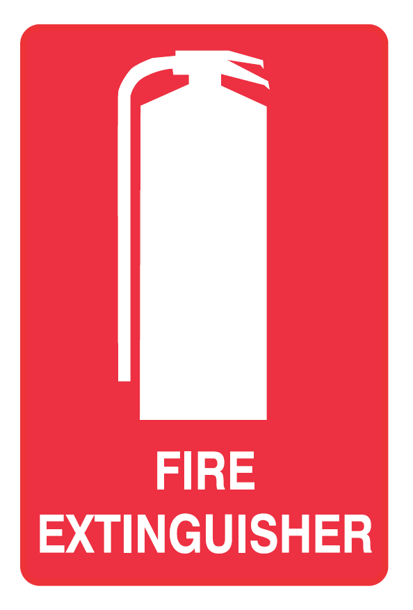 FIRE EXTINGUISHER WITH PICTO