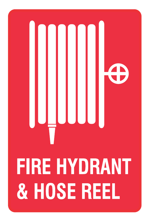 FIRE HYDRANT & HOSE REEL WITH PICTO
