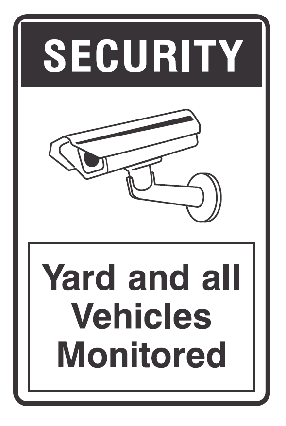 YARD & ALL VEHICLES MONITORED