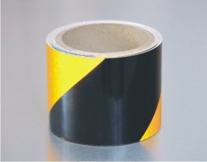 BLACK / YELLOW REFLECTIVE CLASS 2 WARNING TAPE