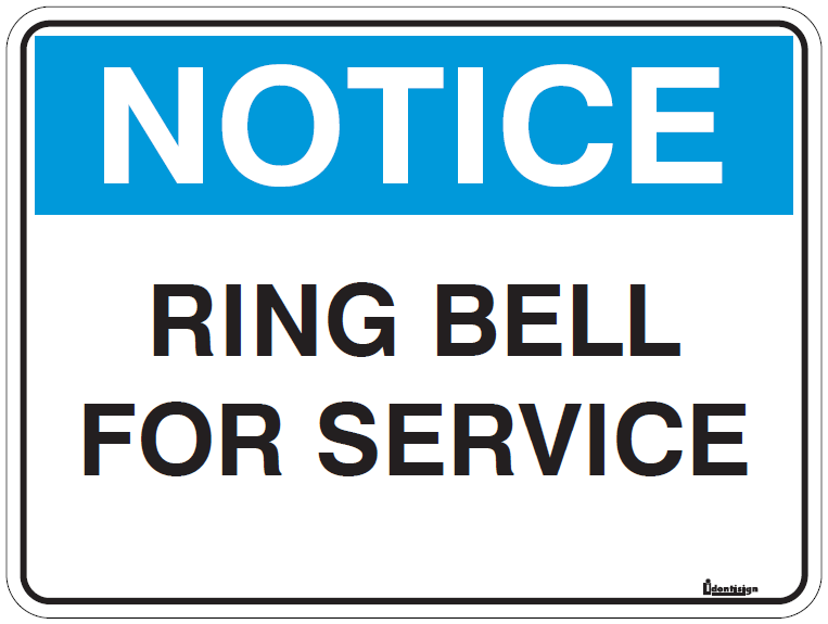 RING BELL FOR SERVICE