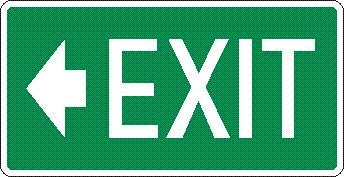 EXIT WITH LEFT ARROW