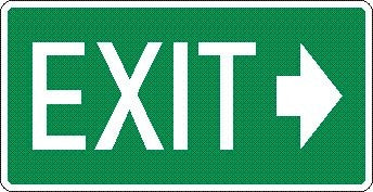 EXIT WITH RIGHT ARROW