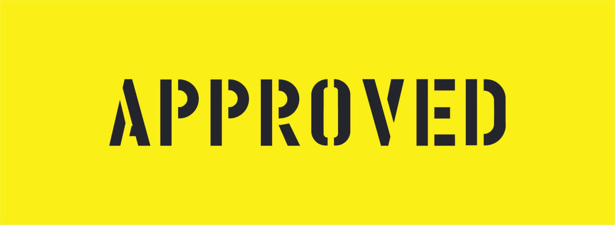 APPROVED STENCIL 600 X 220