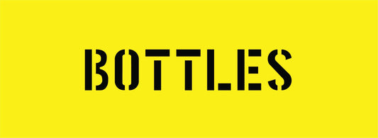 BOTTLES STENCIL 600 X 220