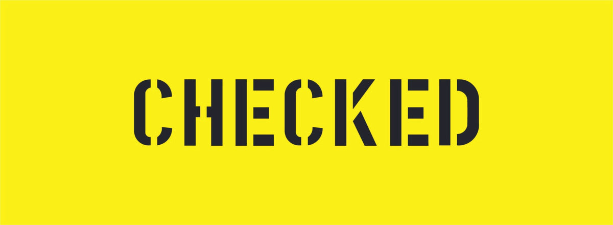 CHECKED STENCIL 600 X 220