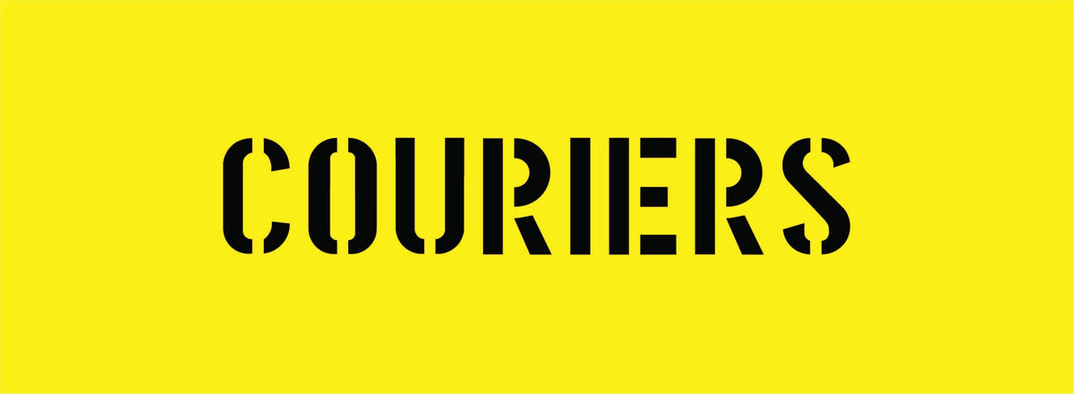 COURIERS STENCIL 600 X 220