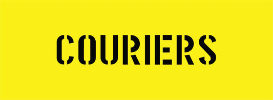 COURIERS STENCIL 600 X 220