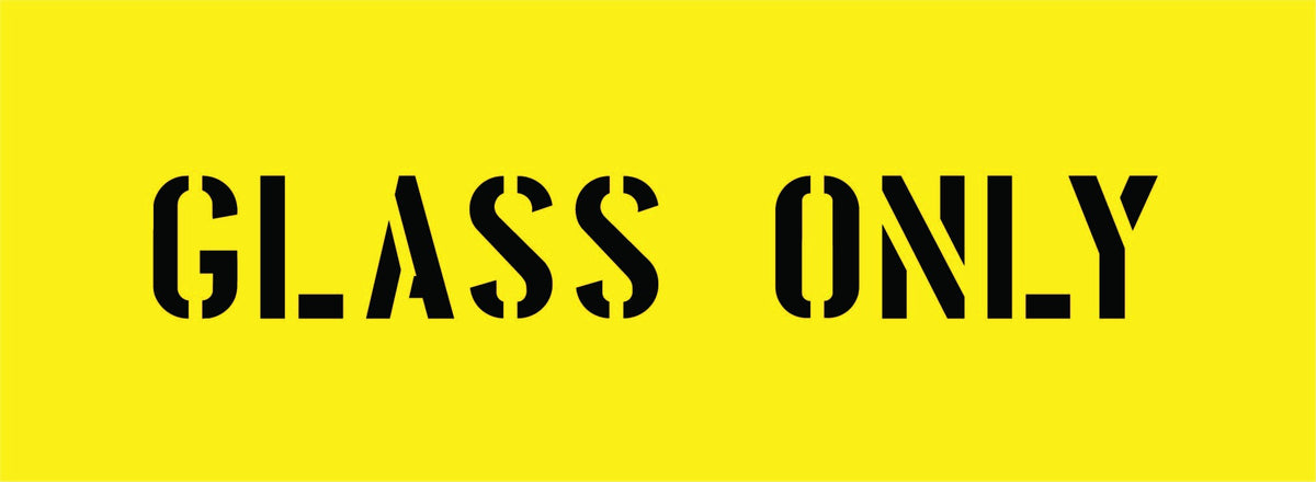 GLASS ONLY STENCIL 600 X 220