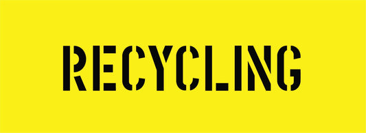RECYCLING STENCIL 600 x 220