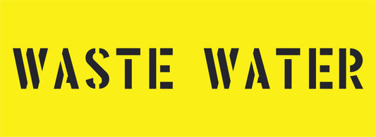WASTE WATER STENCIL 600 X 220