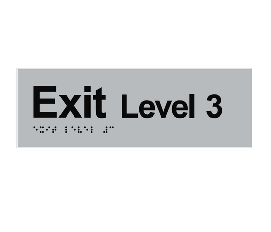 BRAILLE EXIT LEVEL 3 225 X 75