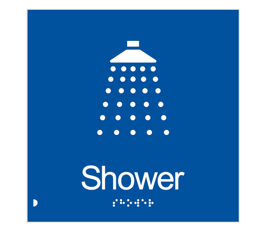 BRAILLE SHOWER RESTROOM 180 X 180