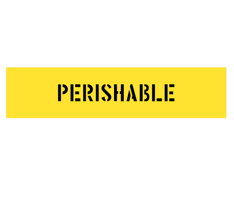PERISHABLE STENCIL 650 X 150