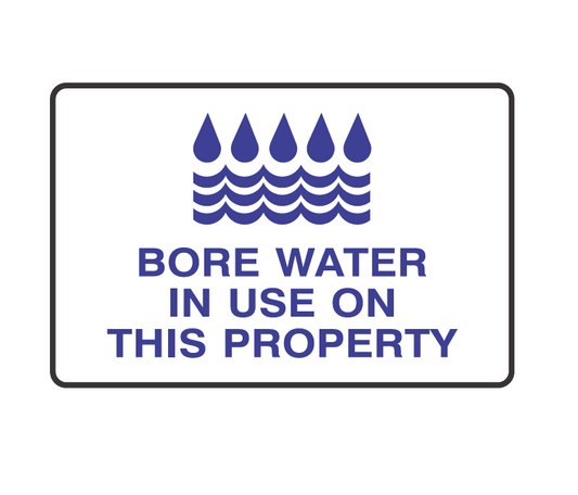 BORE WATER IN USE ON THIS PROPERTY