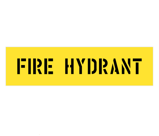 FIRE HYDRANT STENCIL - LARGE