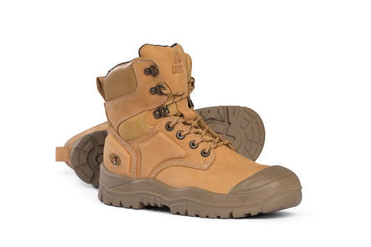 MONGREL HIGH LEG LACE UP BOOT W/ SCUFF CAP
