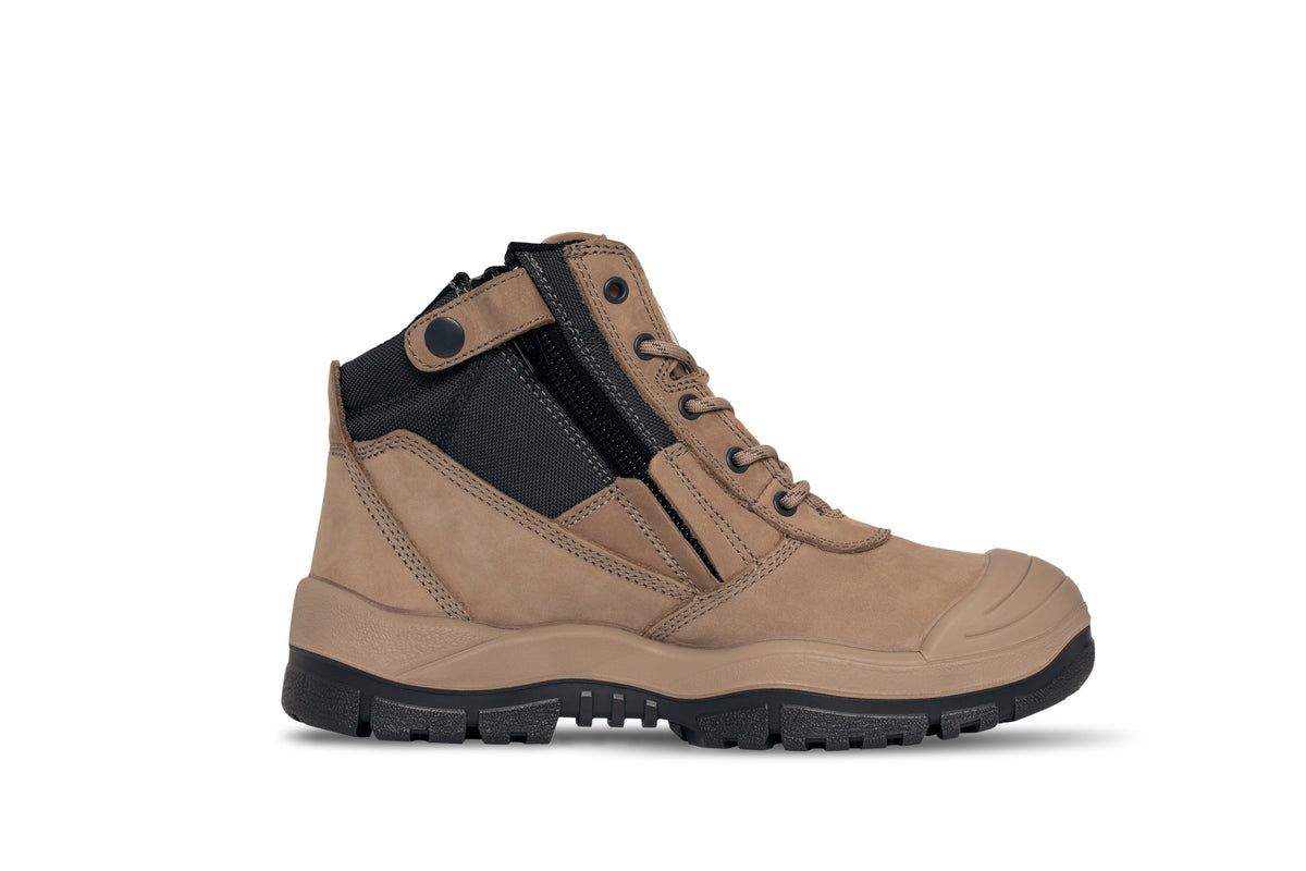 MONGREL STONE ZIPSIDER BOOT W/ SCUFF CAP