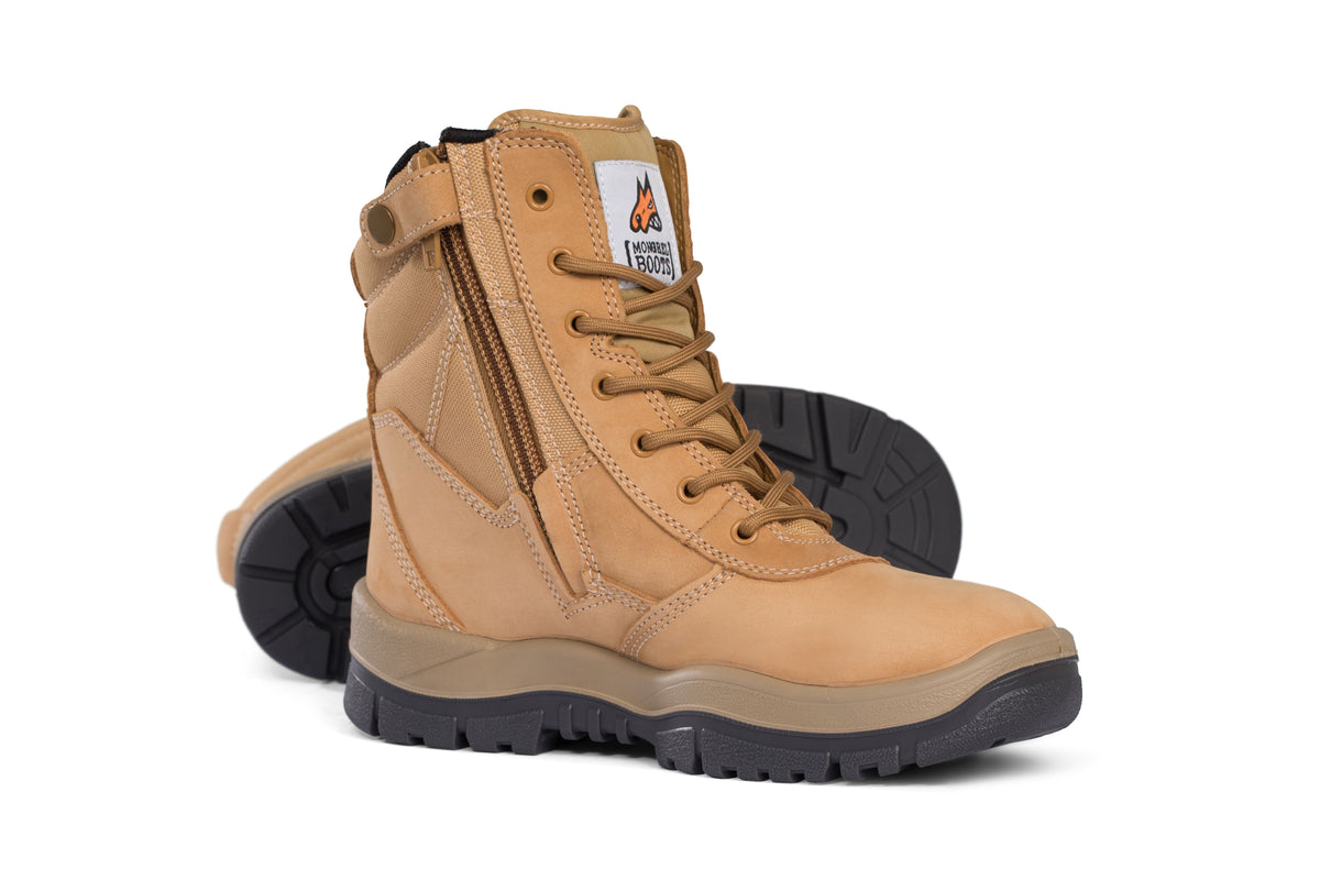 MONGREL WHEAT ZIP SIDE HIGH ANKLE BOOT