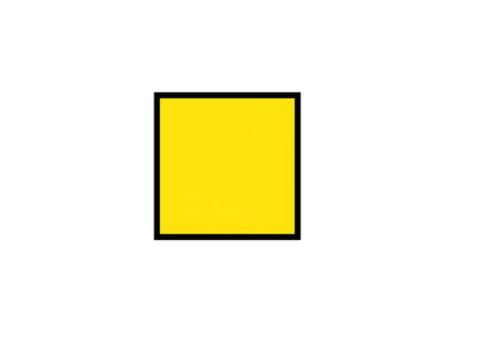 CLASS 1 CORFLUTE YELLOW BLANK 600 X 600