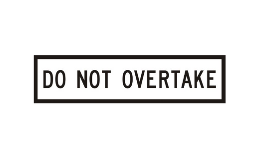 CORFLUTE DO NOT OVERTAKE 1200 X 300