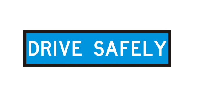 CORFLUTE DRIVE SAFELY 1200 X 300