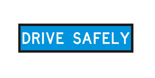 CORFLUTE DRIVE SAFELY 1200 X 300