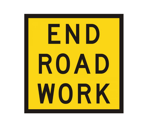 CORFLUTE END ROAD WORK 600 X 600