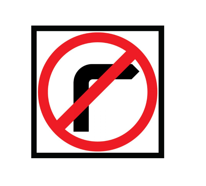 CORFLUTE NO RIGHT TURN 600 X 600