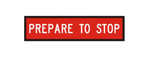 CORFLUTE PREPARE TO STOP 1200 X 300