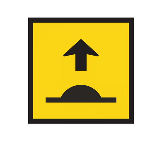 CORFLUTE SPEED HUMP AHEAD 600 X 600