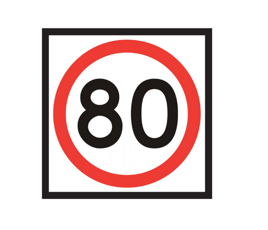 CORFLUTE SPEED LIMIT 80K 600 X 600