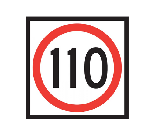 CORFLUTE SPEED RESTRICTION 110K 600 X 600