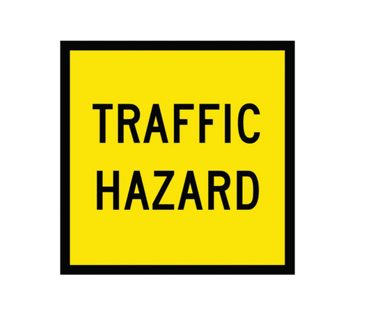 CORFLUTE TRAFFIC HAZARD 600 X 600